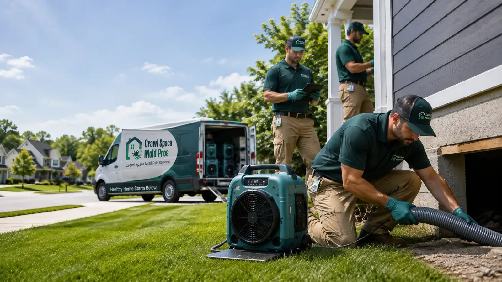 Crawl Space Mold Removal in White Pine, MI
